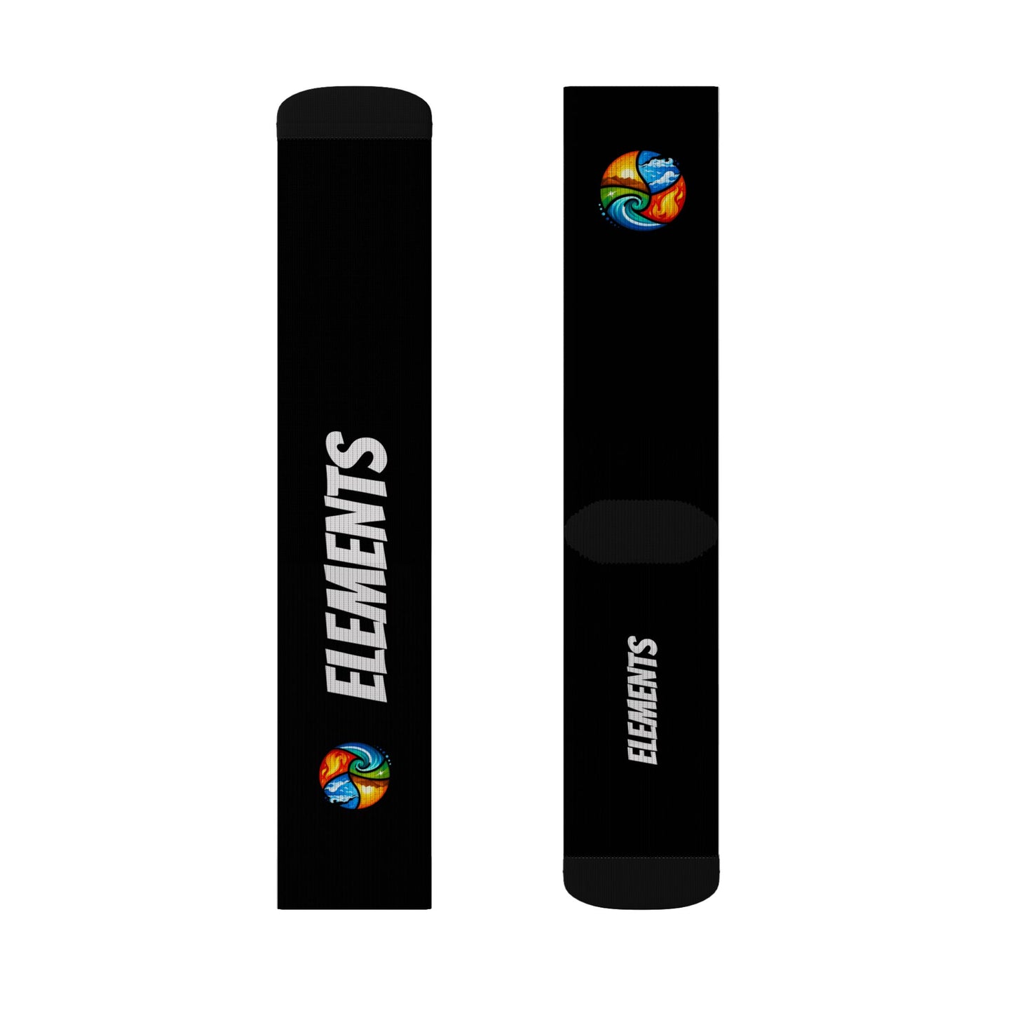 'ELEMENTS' Socks - Vibrant & Comfy - Black