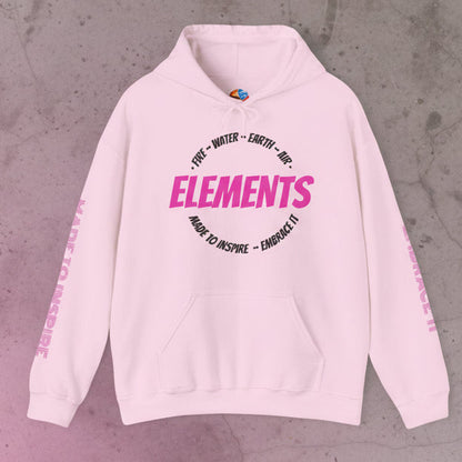 'ELEMENTS' Pink Edition Hoodie- Embrace & Inspire