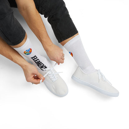 'ELEMENTS' Socks - Vibrant & Comfy - White