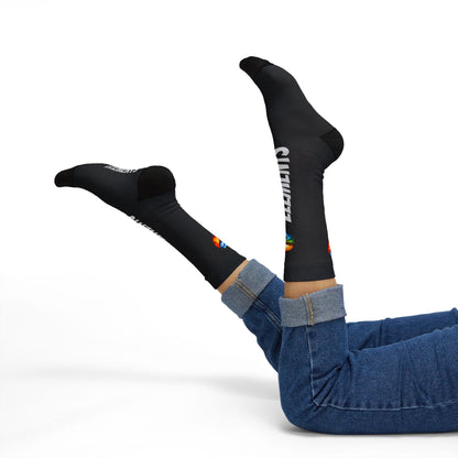 'ELEMENTS' Socks - Vibrant & Comfy - Black