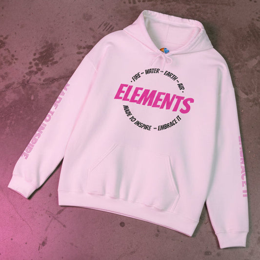 'ELEMENTS' Pink Edition Hoodie- Embrace & Inspire