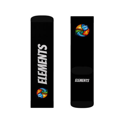 'ELEMENTS' Socks - Vibrant & Comfy - Black