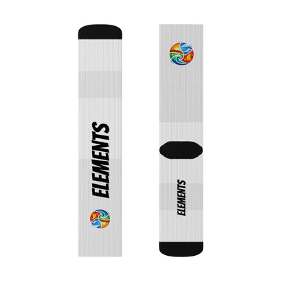 'ELEMENTS' Socks - Vibrant & Comfy - White