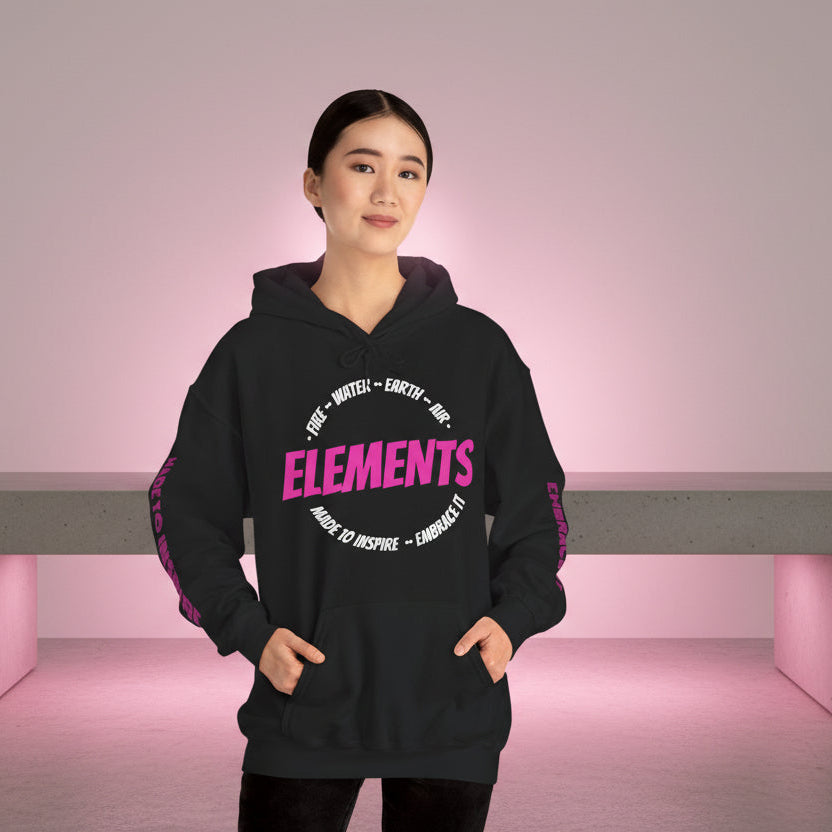 'ELEMENTS' Pink Edition Hoodie- Embrace & Inspire
