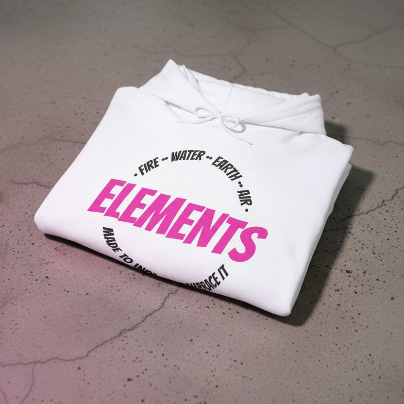 'ELEMENTS' Pink Edition Hoodie- Embrace & Inspire