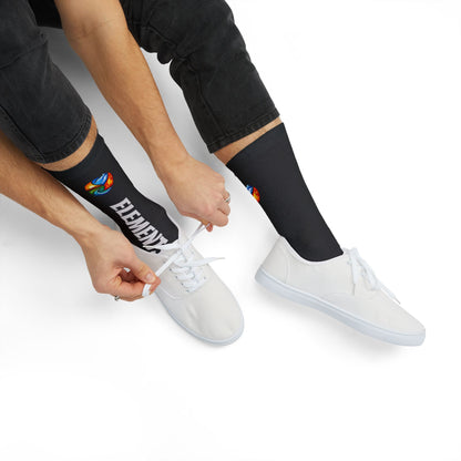 'ELEMENTS' Socks - Vibrant & Comfy - Black