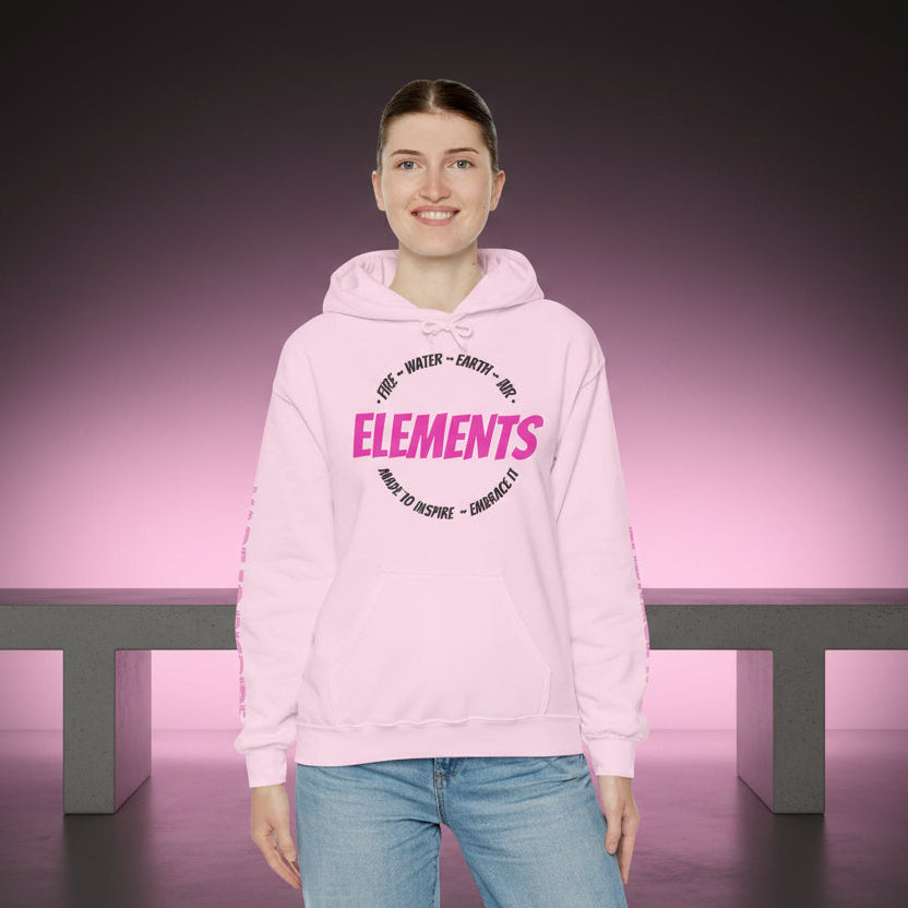 'ELEMENTS' Pink Edition Hoodie- Embrace & Inspire