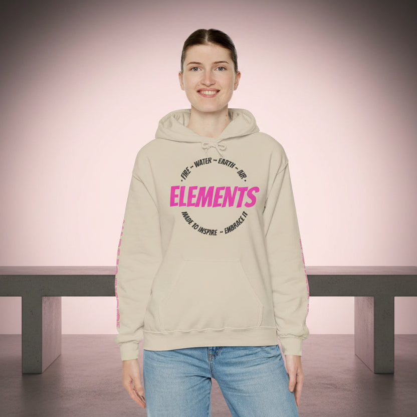 'ELEMENTS' Pink Edition Hoodie- Embrace & Inspire