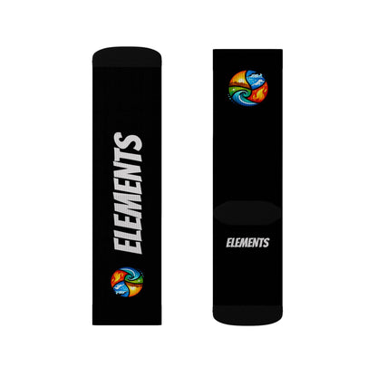 'ELEMENTS' Socks - Vibrant & Comfy - Black