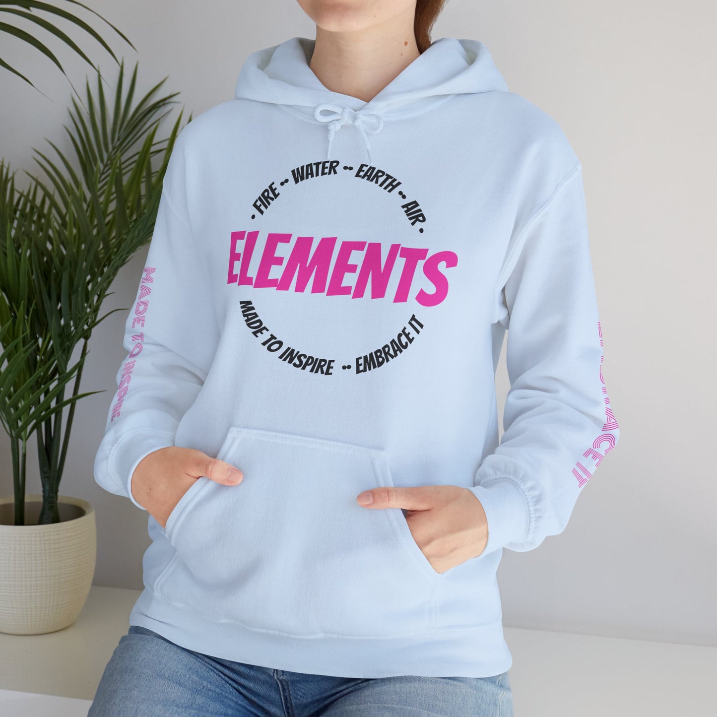 'ELEMENTS' Pink Edition Hoodie- Embrace & Inspire