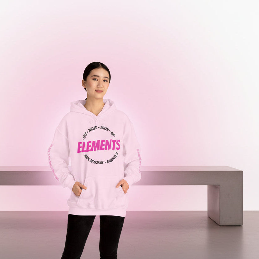 'ELEMENTS' Pink Edition Hoodie- Embrace & Inspire