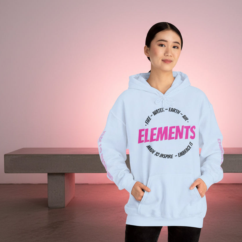 'ELEMENTS' Pink Edition Hoodie- Embrace & Inspire
