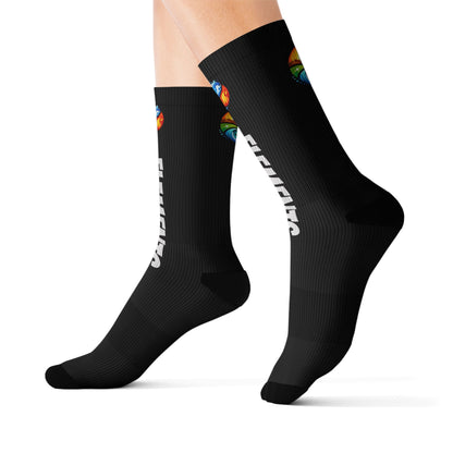 'ELEMENTS' Socks - Vibrant & Comfy - Black
