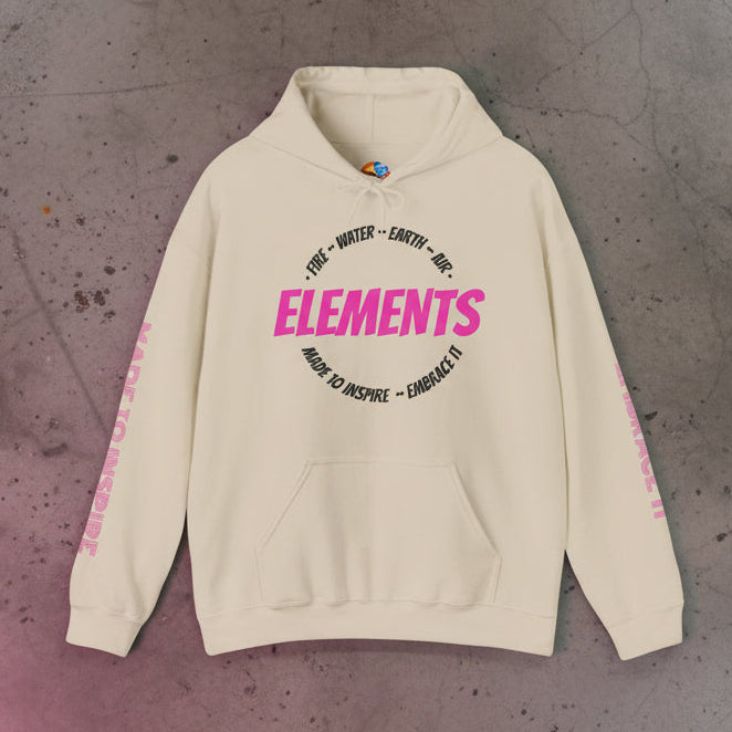 'ELEMENTS' Pink Edition Hoodie- Embrace & Inspire