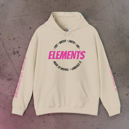 'ELEMENTS' Pink Edition Hoodie- Embrace & Inspire