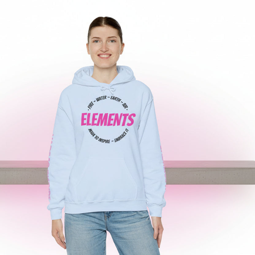 'ELEMENTS' Pink Edition Hoodie- Embrace & Inspire