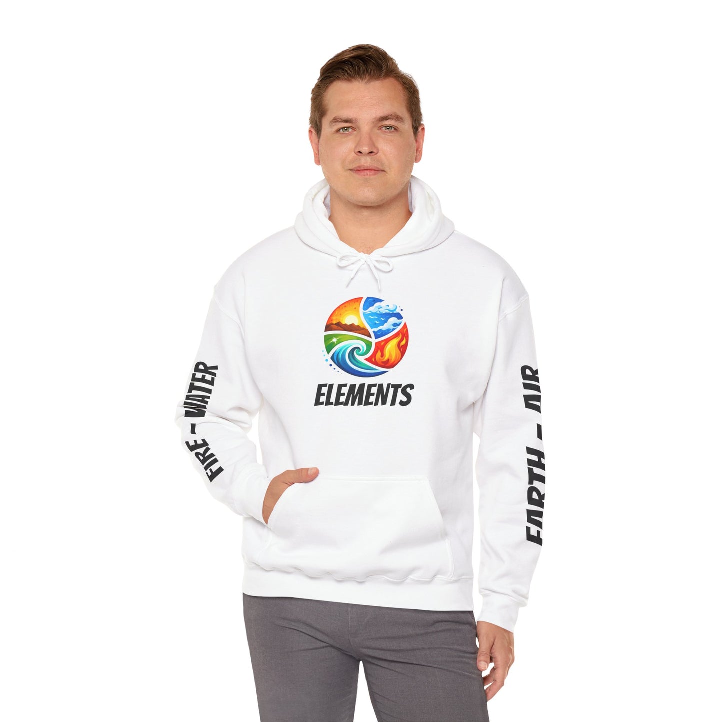 'ELEMENTS' Hoodie - Ice White Edition