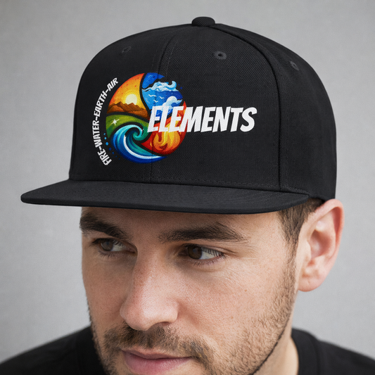 'ELEMENTS' Snapback Hat - Fire Water Earth Air Wrap